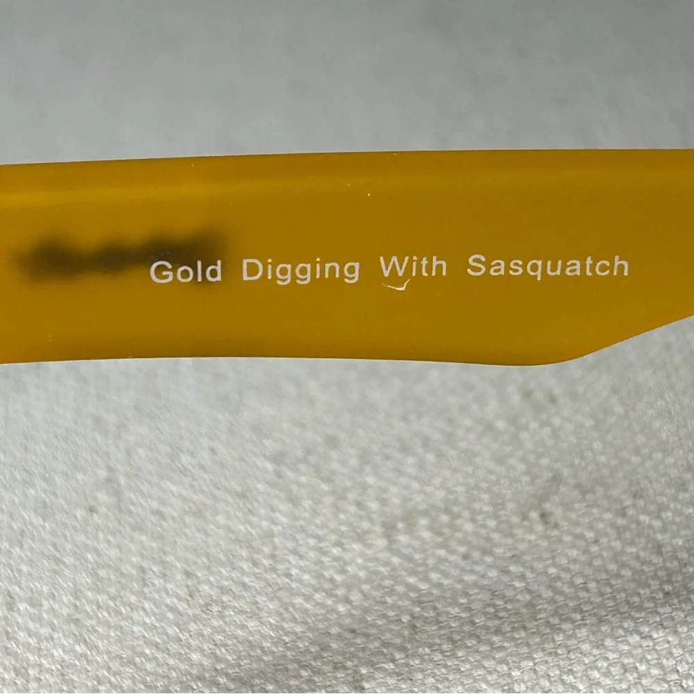 goodr Gold Digging With Sasquatch Sunglass Frames (no lenses) Accessories Style